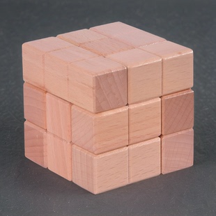 索玛立方体 18柱 神龙摆尾大号三开魔盒酒桶爱心孔明锁六通鲁班锁