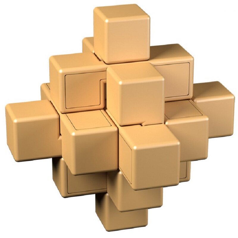 奇艺塑料孔明锁小九通 儿童创意居家礼物解锁玩具 足球摆件鲁班锁