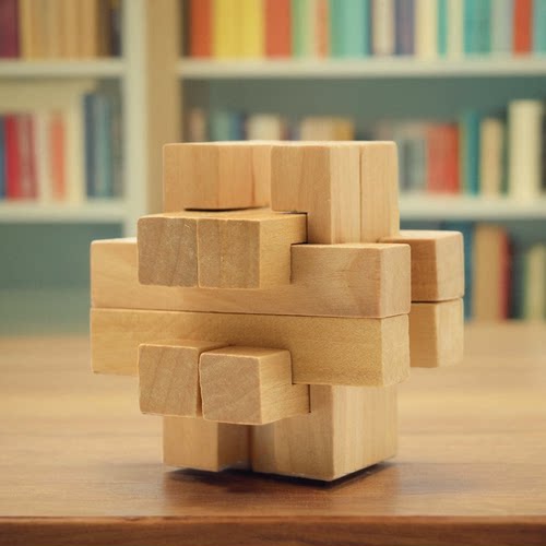 学校教具科学拼装笼中取物孔明锁