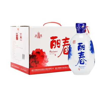 塔牌绍兴黄酒牡丹丽春八年花雕酒手工酿造特型12度375ml*6瓶