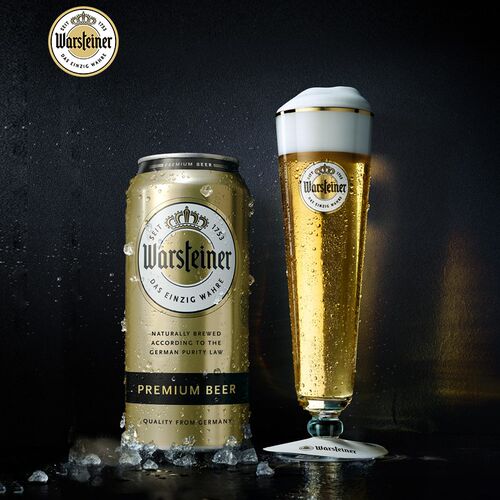 沃斯坦warsteiner比尔森啤酒500ml*24听整箱装德国原装进口皮尔森