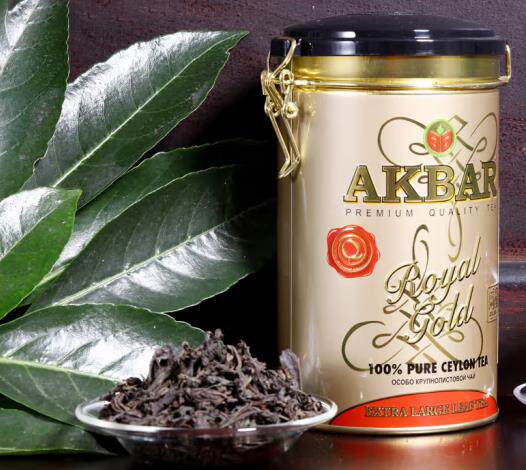 AKBAR阿卡巴 金牌锡兰红茶（大叶）进口茶叶罐装散茶下午茶 150g