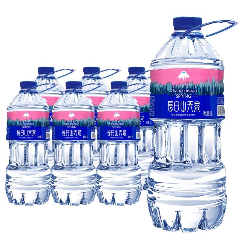 长白山天泉偏硅酸型天然矿泉水3l*6瓶整箱