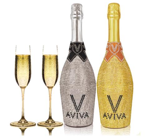 aviva西班牙原酒进口起泡酒甜桃红葡萄酒750ml*4支装 气泡酒