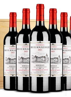 布多格CANIS FAMILIARIS法国原进口干红酒波尔多AOC王爵750ml*6瓶