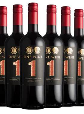 婉爱 ONE wine智利1号 智利中央山谷干型葡萄酒 赤霞珠750ml*6支