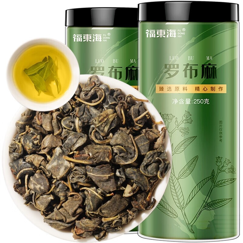 福东海 罗布麻茶500克 新疆罗布麻原叶嫩叶常做杜仲绞股蓝罗布麻