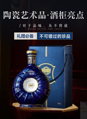 派斯顿PASSTON法国XO白兰地40度1500ml烈酒原进口洋酒陶瓷瓶送礼