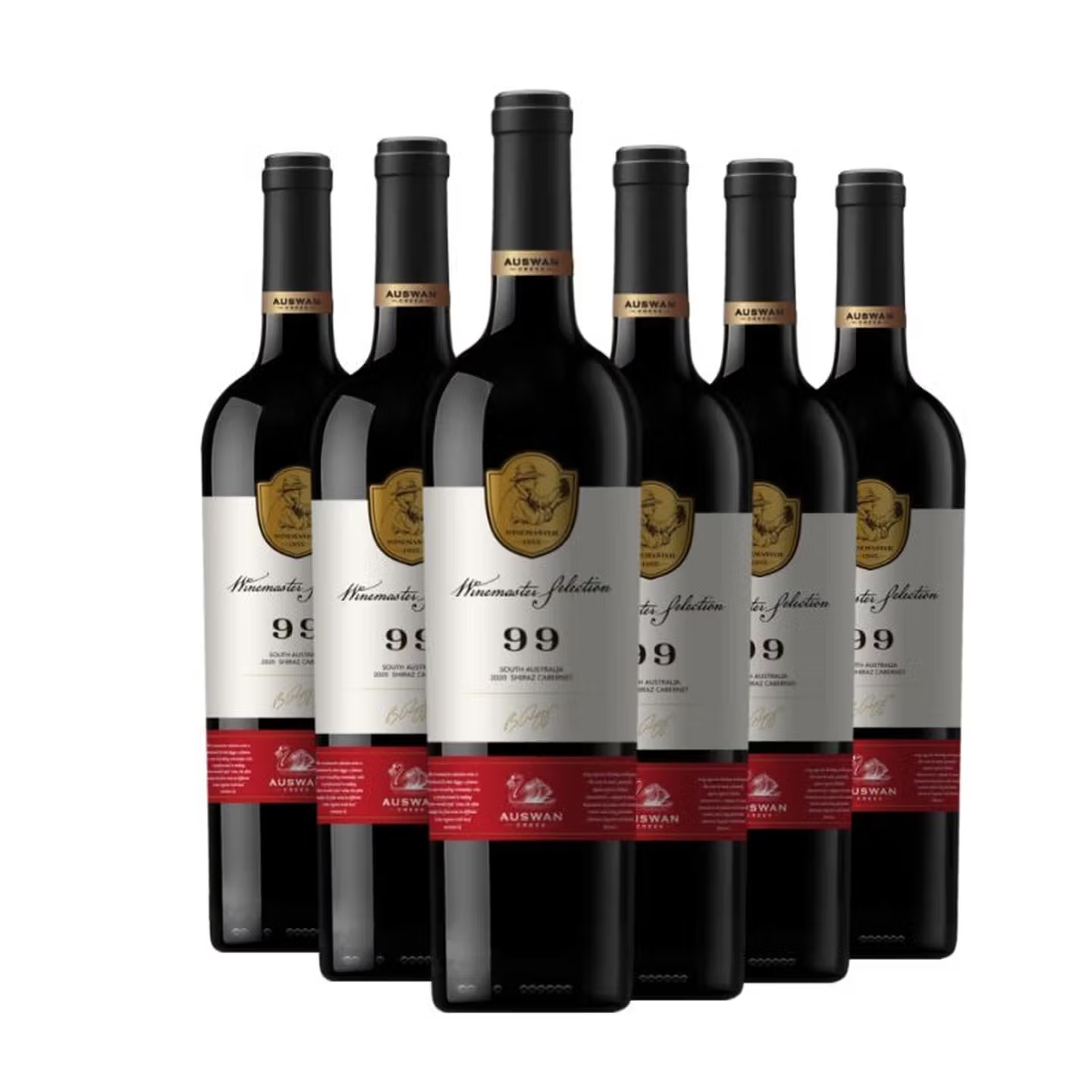 天鹅庄 大师精选99 西拉赤霞珠 红酒 澳洲红五星酿酒师750ML*6支