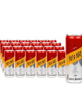 怡泉 Schweppes ginger ale 干姜水 汽水饮料 调酒 330ml*24罐整
