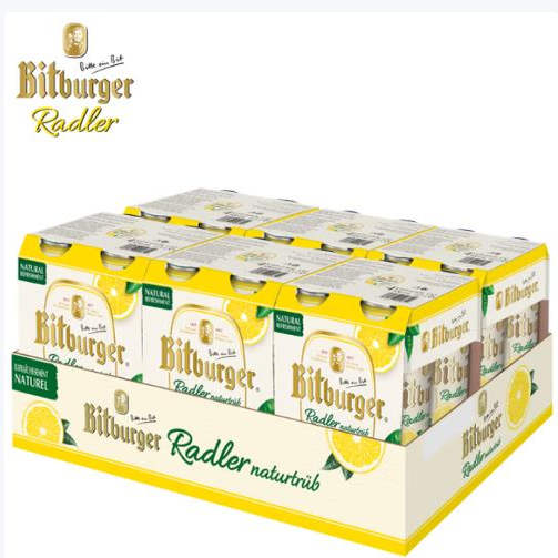 碧堡柠檬水果啤酒德国原装进口精酿果味 500mL 24罐 到2026年