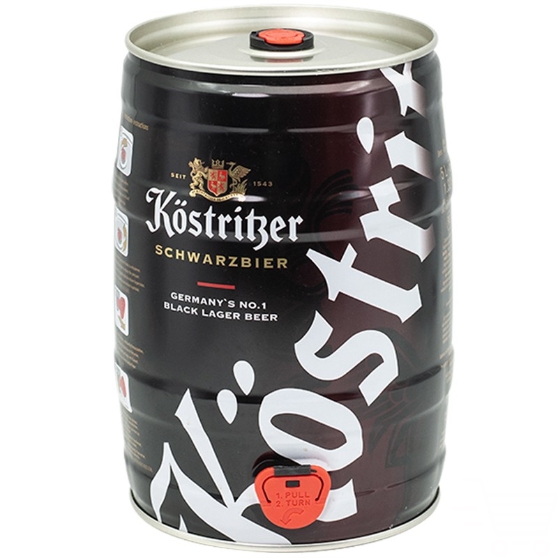 卡力特Kostritzer高端德国原装5000ml进口黑啤酒 5L大桶装聚会
