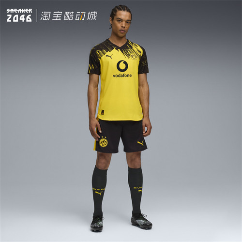 多特蒙德速干吸湿足球运动服短袖