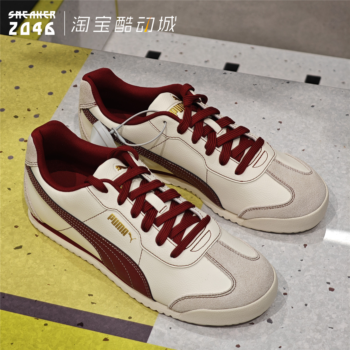 PUMA彪马 Turino男女款新年配色米红金T字头休闲阿甘慢跑鞋408849