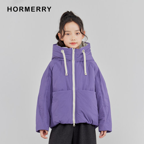 儿童廓形加厚夹棉棉服外套