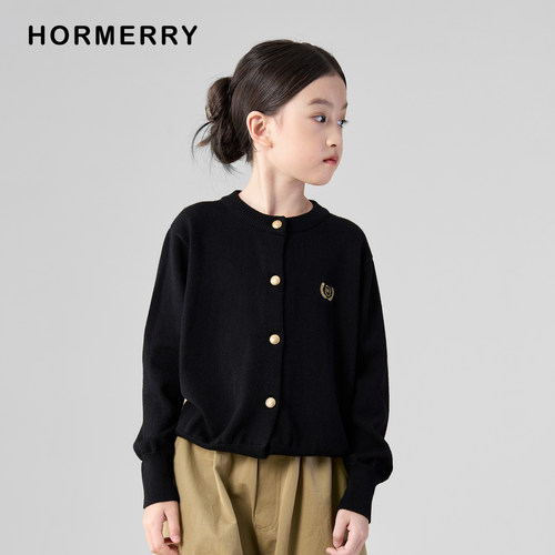 hormerry秋冬季羊毛开衫毛衣外套