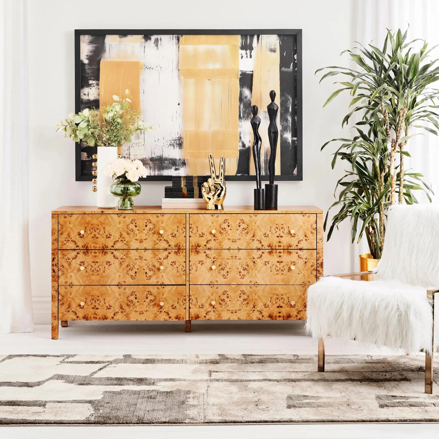 Brynn树瘤六斗柜现代简约