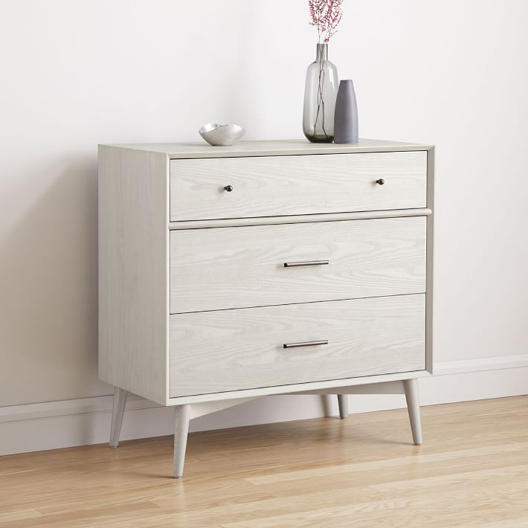 斯莱美北欧轻奢摩登橡木三斗柜