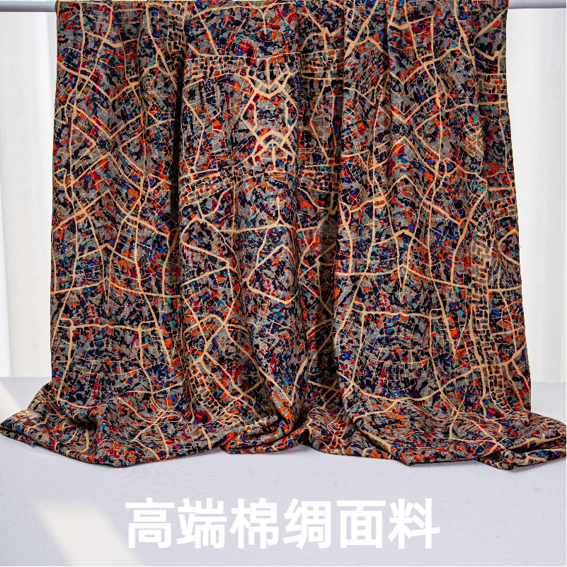 棉绸面料人造棉贡缎服装布料