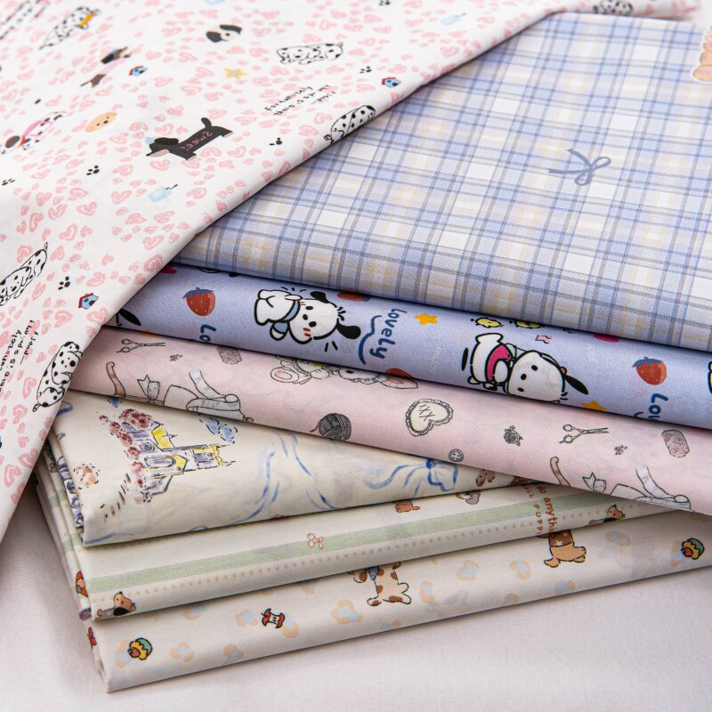 全棉府绸手工diy田园小碎花印花服装连衣裙衬衫面料清新纯棉布料