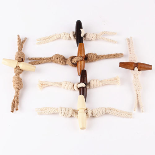 高档木头牛角对扣编绳呢子牛角扣