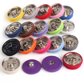 呢大衣彩色包布金属按扣 暗扣扣子隐形纽扣女子母扣衣服毛衣钮扣