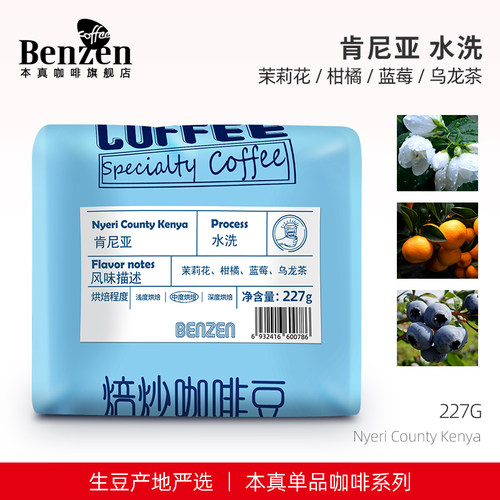 本真咖啡肯尼亚水洗单品豆227g