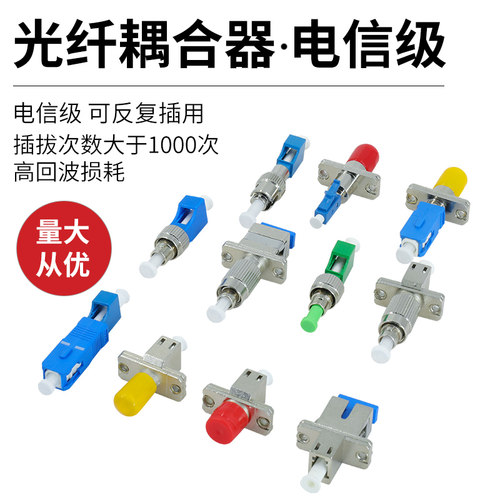 电信转换口光纤接头对接器