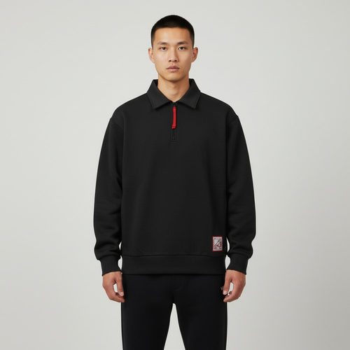 VANS范斯男子AP BOLIN POLO运动休闲长袖T恤VN000W59BLK