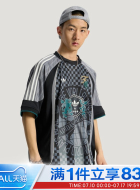 adidas阿迪达斯三叶草男子运动休闲短袖T恤球衣风宽松上衣KY2162