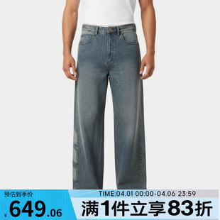 KE0112 adidas阿迪达斯三叶草男子PNT牛仔运动休闲长裤