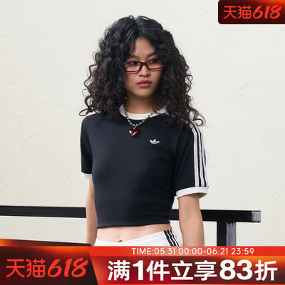 adidas阿迪达斯三叶草女子3S TEE运动休闲短袖T恤KY8127
