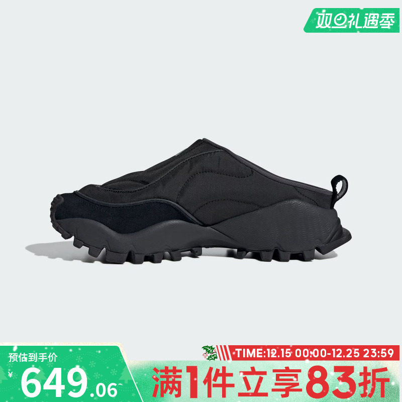 adidas阿迪达斯女子FOS运动鞋休闲鞋穆勒鞋拖鞋KJ3951