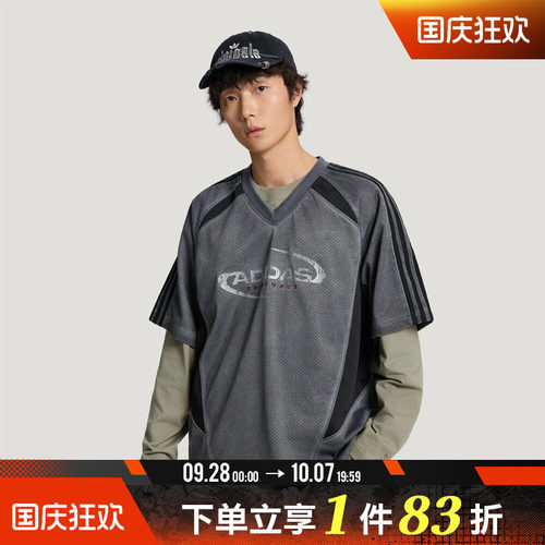 adidas阿迪达斯三叶草男子STREET M运动休闲长袖T恤KX0817