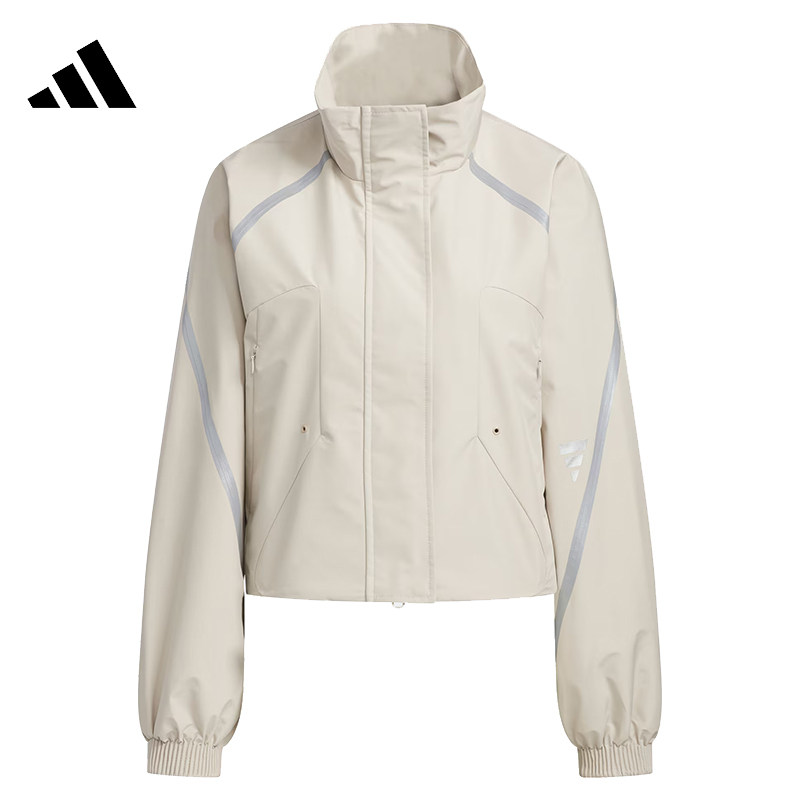 adidas阿迪达斯女子FUSTL W P JKT2梭织无帽运动外套JM6195