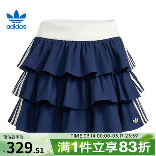 adidas阿迪达斯女子W LAYERED SKIRT运动休闲半身裙KE6655