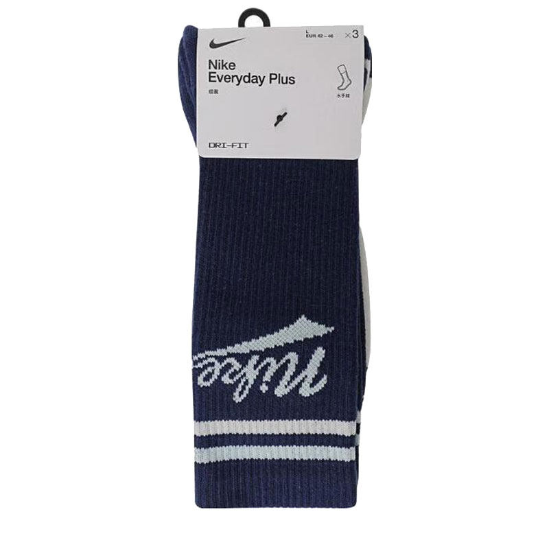 NIKE耐克中性U NK ED PLS CRW 3PR LFESTL 144休闲袜子HJ9336-902