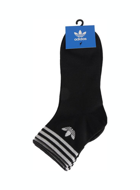 adidas阿迪达斯三叶草男女ORI TREF ANK 3P休闲袜子KA9263