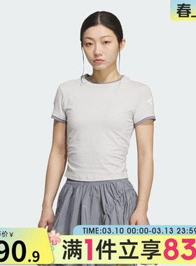 adidas阿迪达斯女子FOS SLIM TEE SS运动休闲短袖修身T恤KF0695