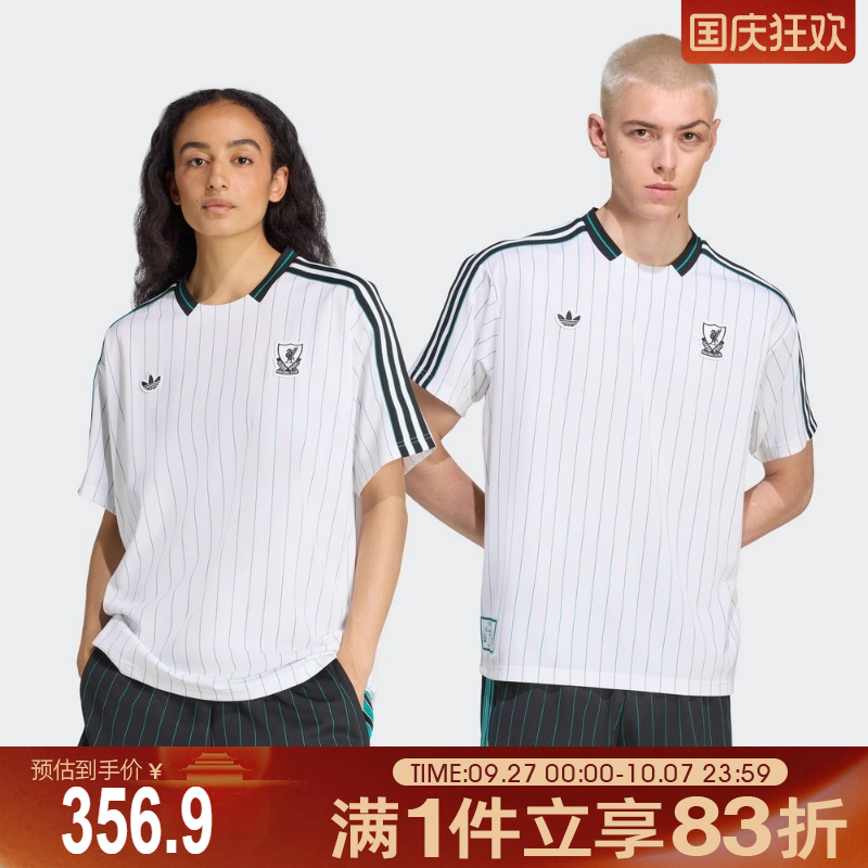 adidas阿迪达斯三叶草男女LFCICON JSY运动休闲短袖T恤JW5466