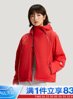 adidas阿迪达斯女子FOS运动休闲连帽棉服外套KV4863