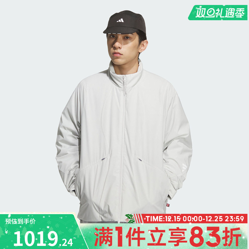 adidas阿迪达斯男子FOS运动休闲立领棉服外套KC2569