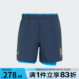 adidas阿迪达斯男子BM26 2in1 M运动休闲短裤 KE8460 SHO