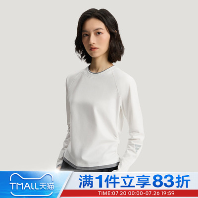 adidas阿迪达斯FOS女子长袖针织休闲运动T恤内搭上衣KU5430