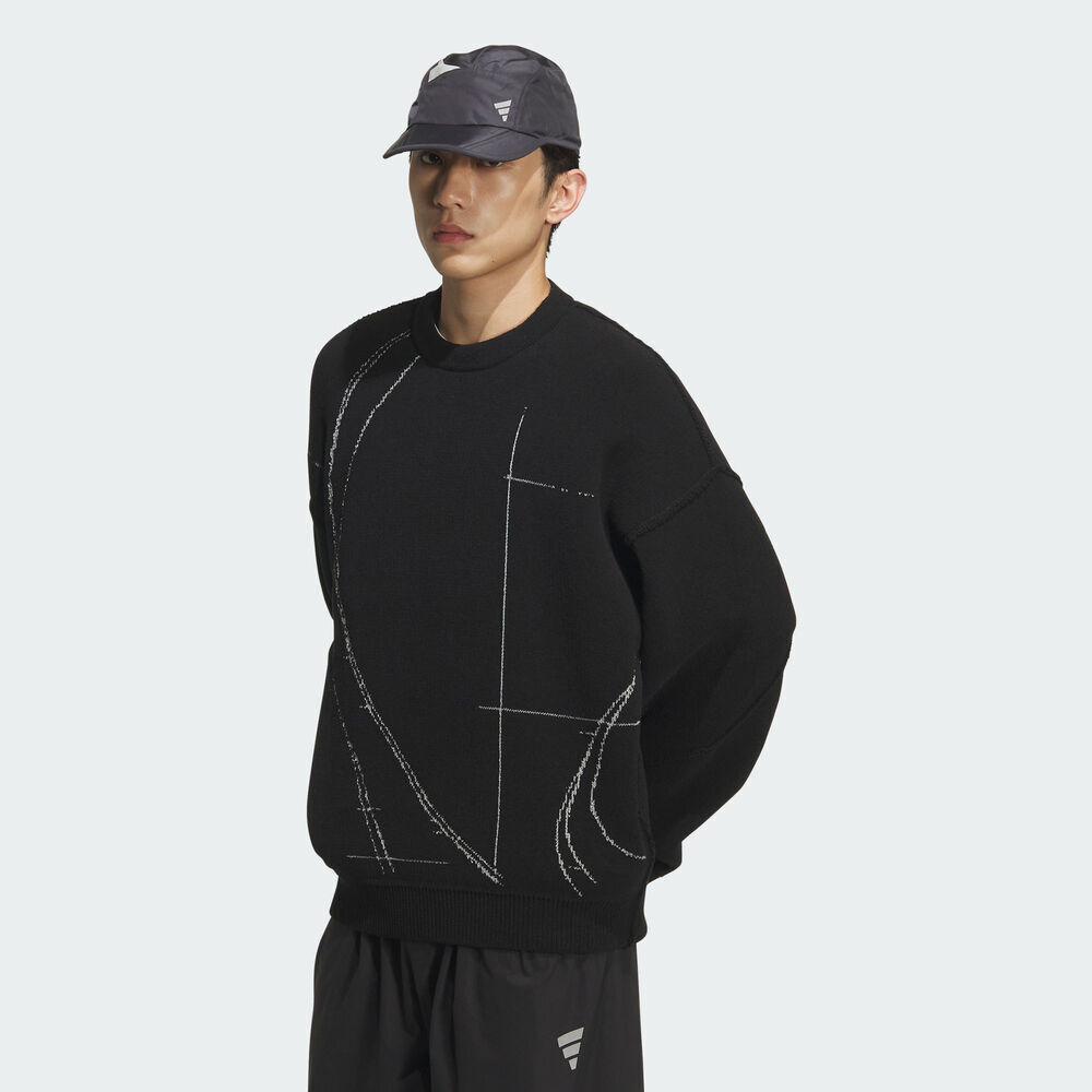 adidas阿迪达斯男子FUSTL M KNTWE运动休闲毛衣套头衫KC2596