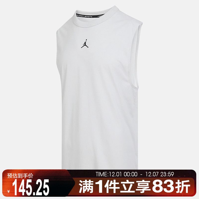 NIKE耐克男子AS M J DF SPRTSLVLS运动休闲无袖T恤FN5857-034