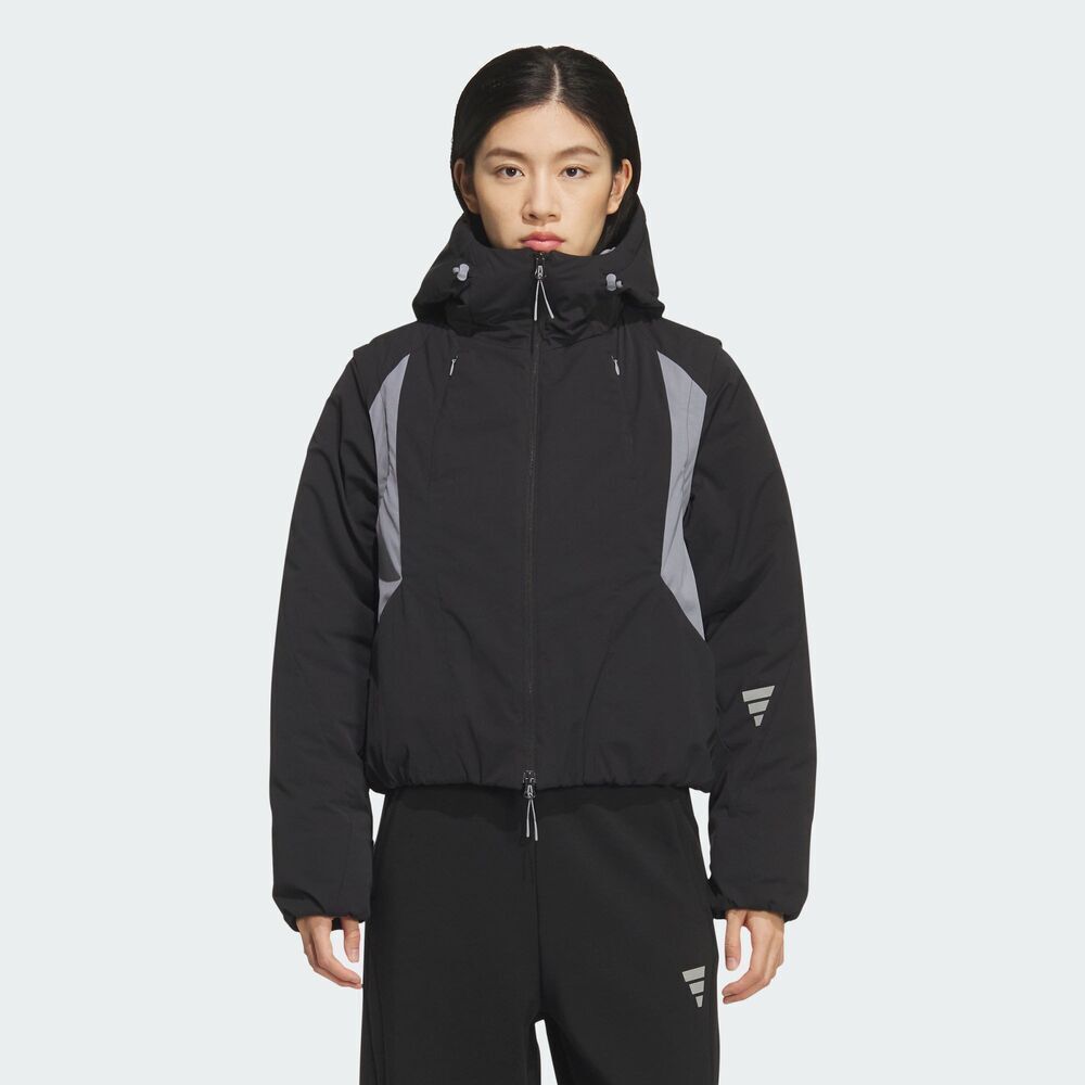 adidas阿迪达斯女子FOS W PD JKT运动休闲棉服外套KS0072