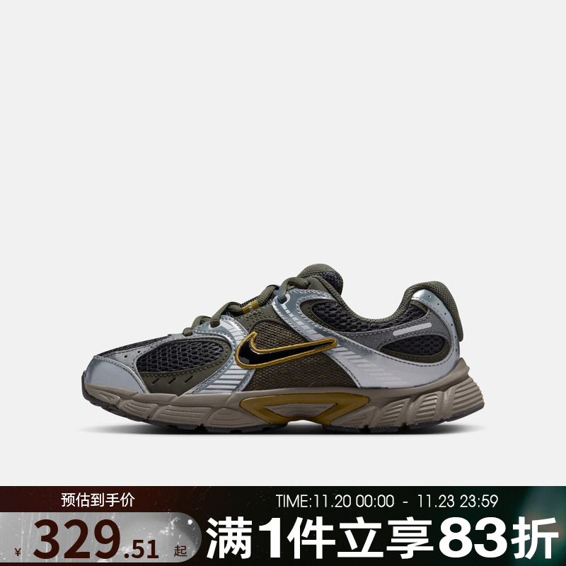 NIKE耐克男大童V5 RNR网眼复古运动鞋跑步鞋HQ6411-300