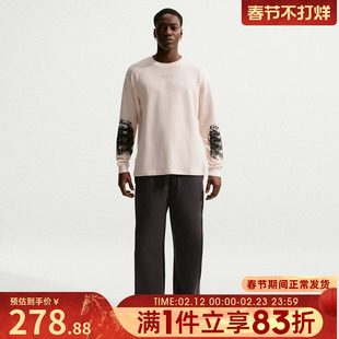 NIKE耐克男子运动休闲针织圆领长袖T恤IQ1016-103