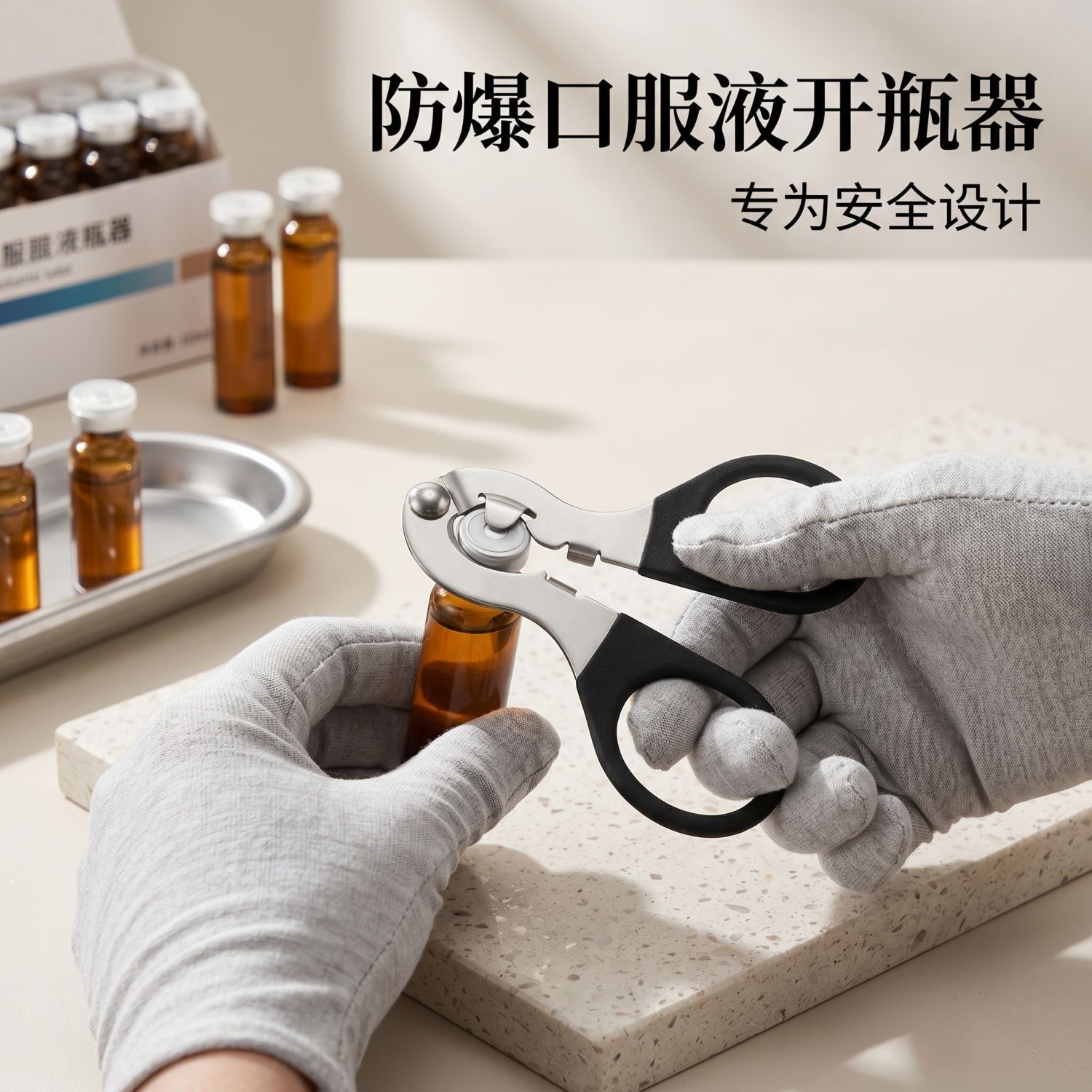 医用不锈钢防爆磁吸切药剪